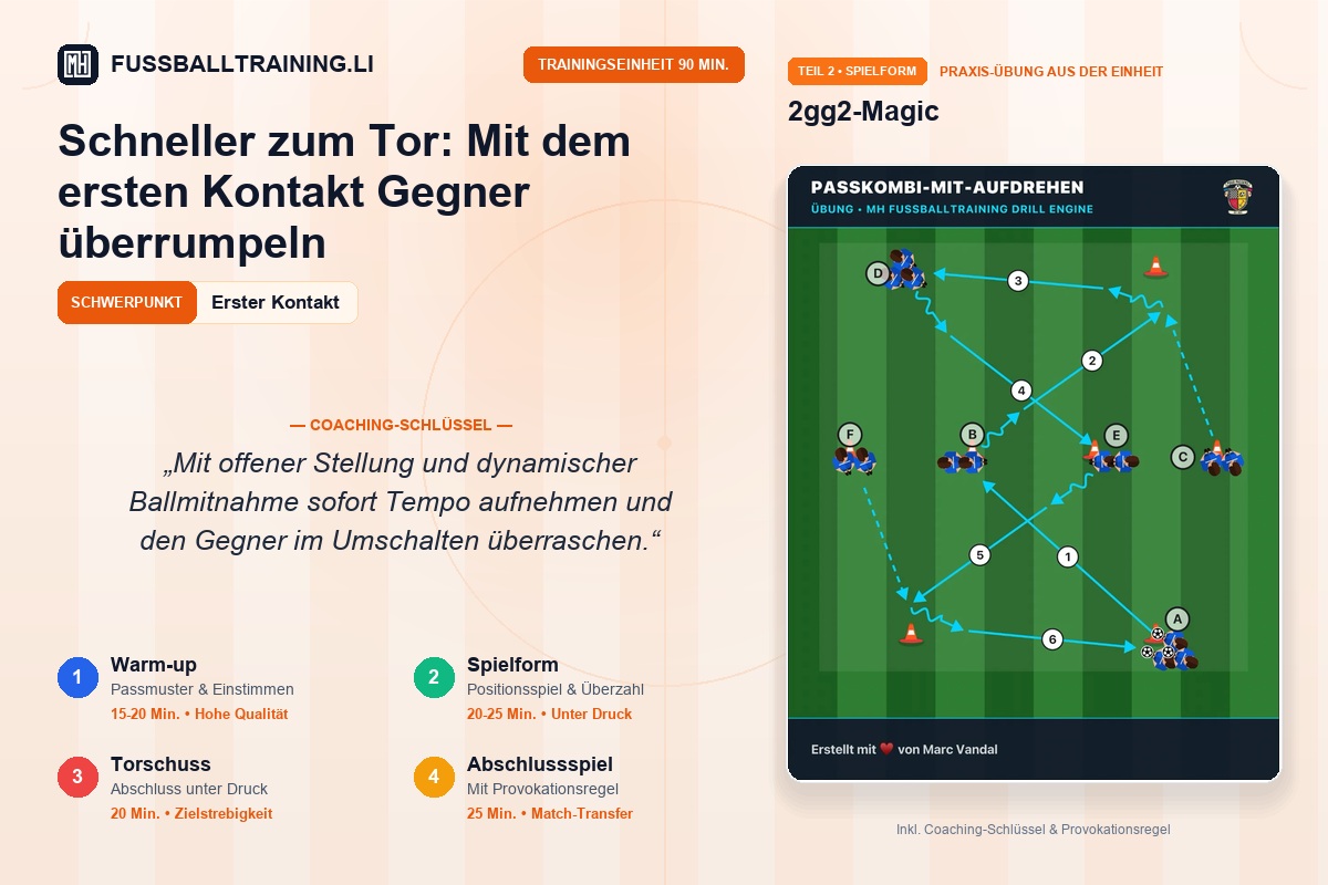 Erster Kontakt: Aufdrehen und Raum gewinnen