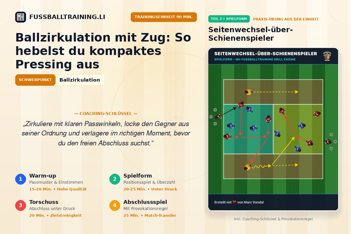 Ballzirkulation mit Zug: So hebelst du kompaktes Pressing aus