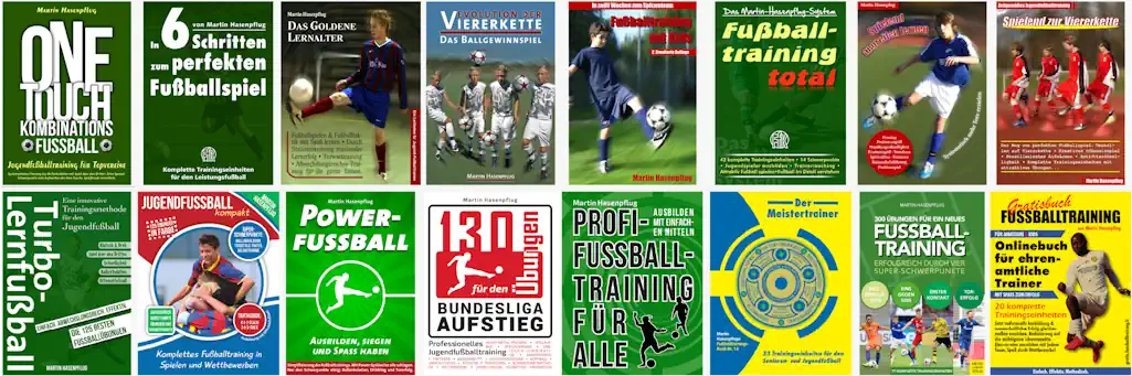Alle Fußballtrainingsbücher von Martin Hasenpflug als Cover
